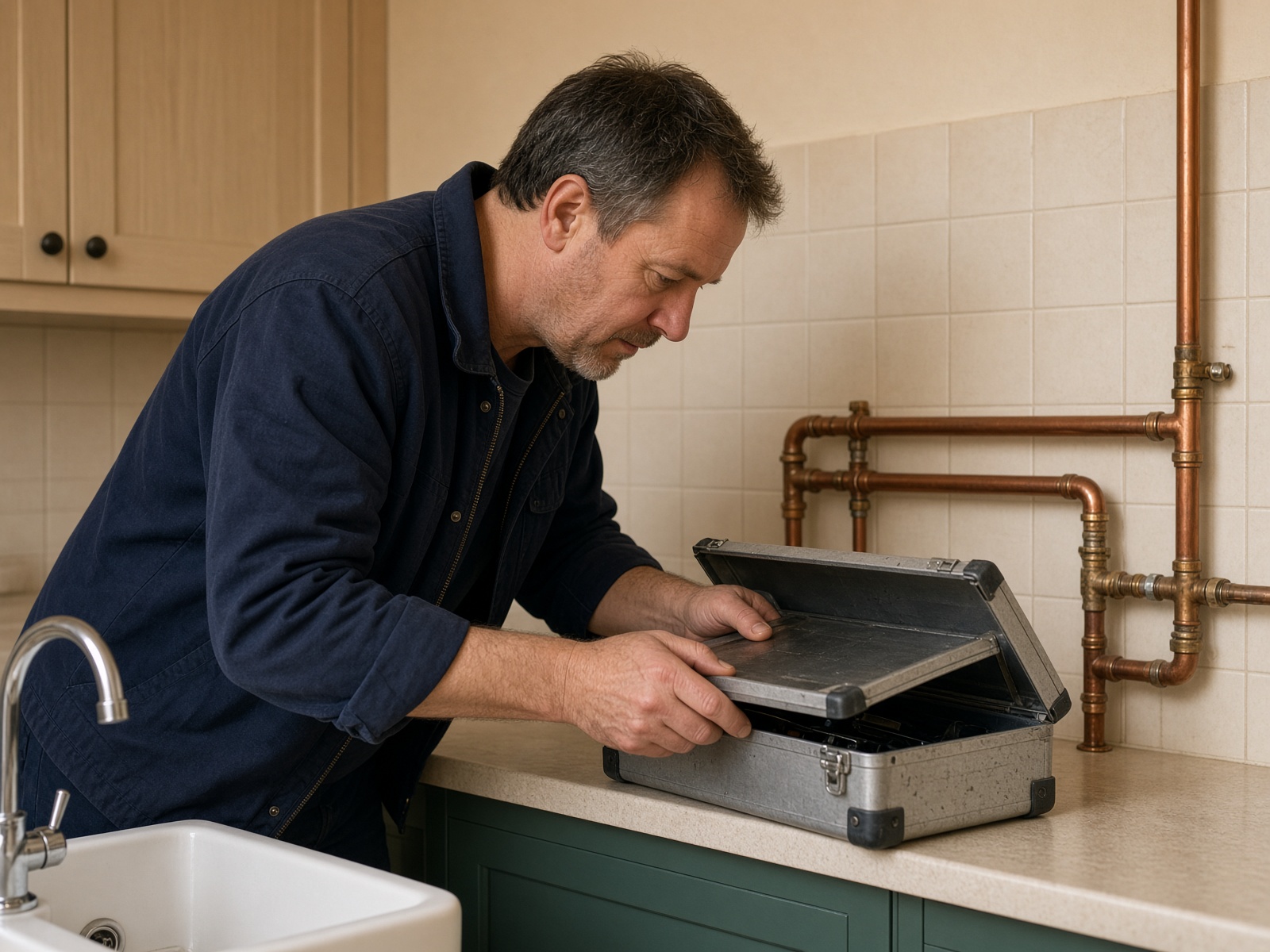 Installateur bij de keuken