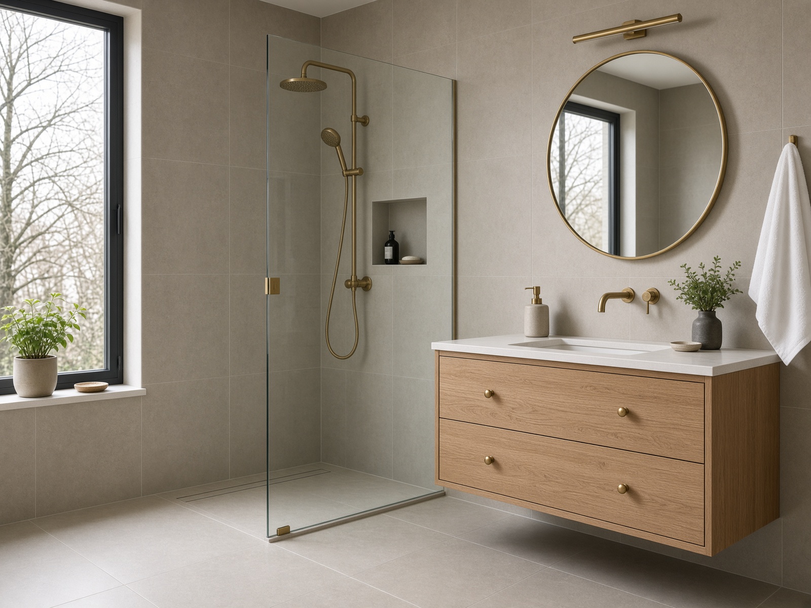 Opgeleverde badkamer